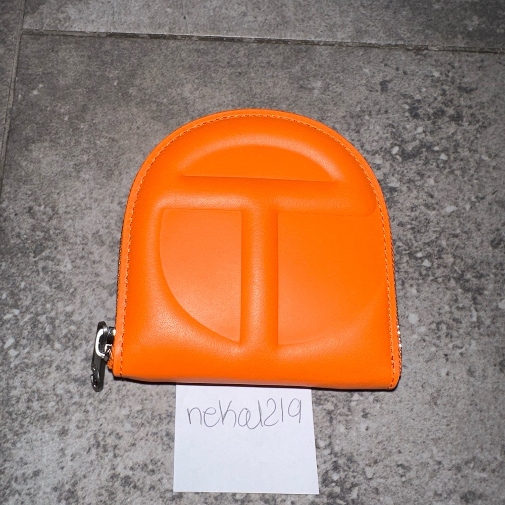 Telfar Wallet- Orange - Picture 1 of 6